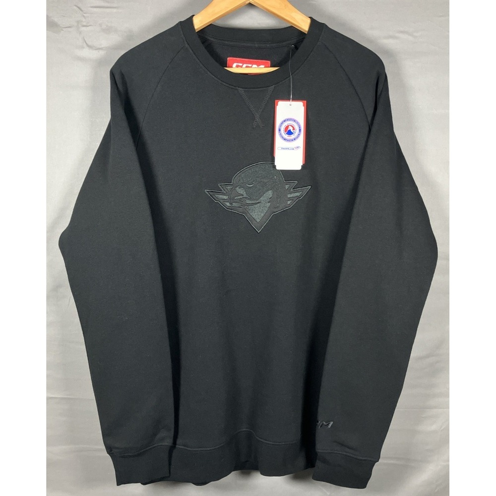 CCM Springfield‎ Thunderbirds AHL Hockey Black Crewneck Sweatshirt Men's Medium